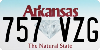 AR license plate 757VZG