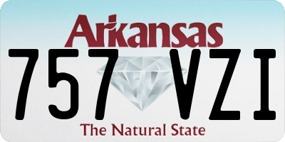 AR license plate 757VZI