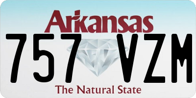 AR license plate 757VZM