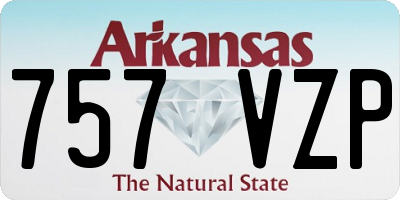 AR license plate 757VZP