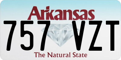 AR license plate 757VZT