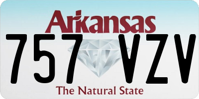 AR license plate 757VZV
