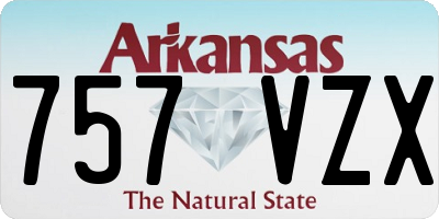 AR license plate 757VZX