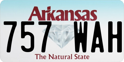 AR license plate 757WAH