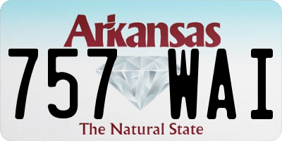 AR license plate 757WAI