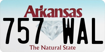 AR license plate 757WAL