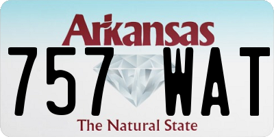 AR license plate 757WAT