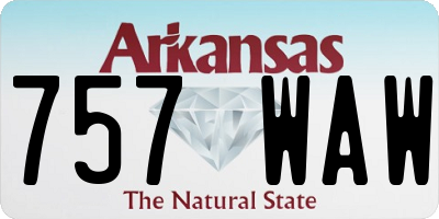 AR license plate 757WAW