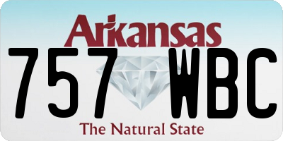 AR license plate 757WBC
