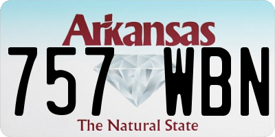 AR license plate 757WBN