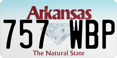 AR license plate 757WBP