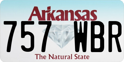 AR license plate 757WBR