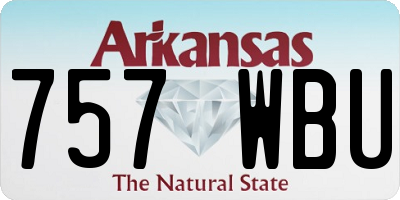 AR license plate 757WBU
