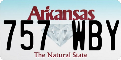 AR license plate 757WBY