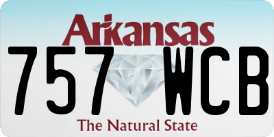 AR license plate 757WCB