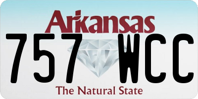 AR license plate 757WCC