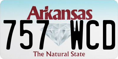 AR license plate 757WCD