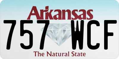 AR license plate 757WCF