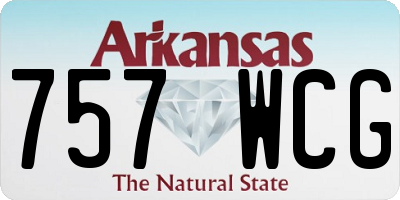 AR license plate 757WCG