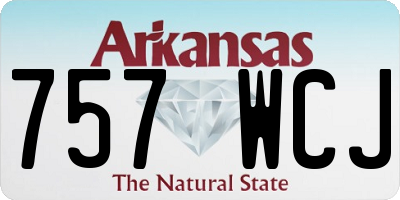 AR license plate 757WCJ