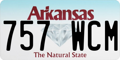 AR license plate 757WCM