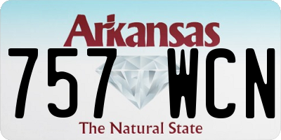AR license plate 757WCN