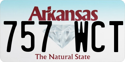AR license plate 757WCT