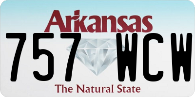 AR license plate 757WCW