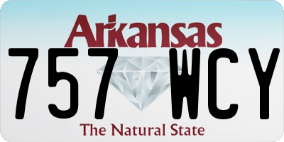 AR license plate 757WCY