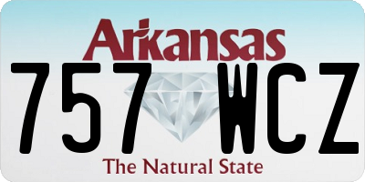 AR license plate 757WCZ