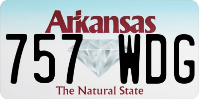 AR license plate 757WDG