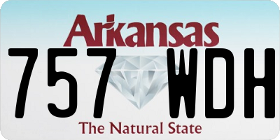 AR license plate 757WDH