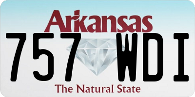 AR license plate 757WDI