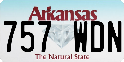 AR license plate 757WDN