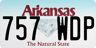 AR license plate 757WDP