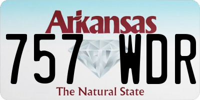 AR license plate 757WDR