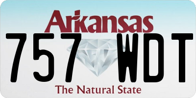 AR license plate 757WDT