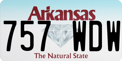 AR license plate 757WDW