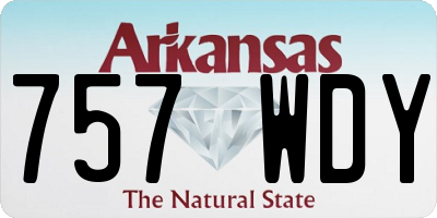 AR license plate 757WDY