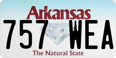AR license plate 757WEA