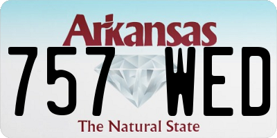 AR license plate 757WED