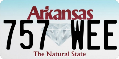 AR license plate 757WEE