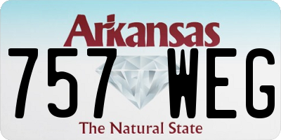AR license plate 757WEG