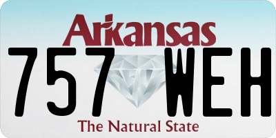 AR license plate 757WEH