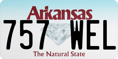 AR license plate 757WEL