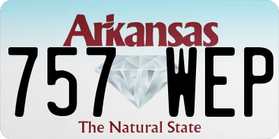 AR license plate 757WEP