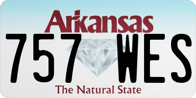 AR license plate 757WES
