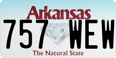 AR license plate 757WEW