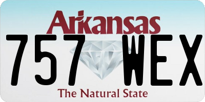 AR license plate 757WEX