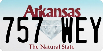 AR license plate 757WEY